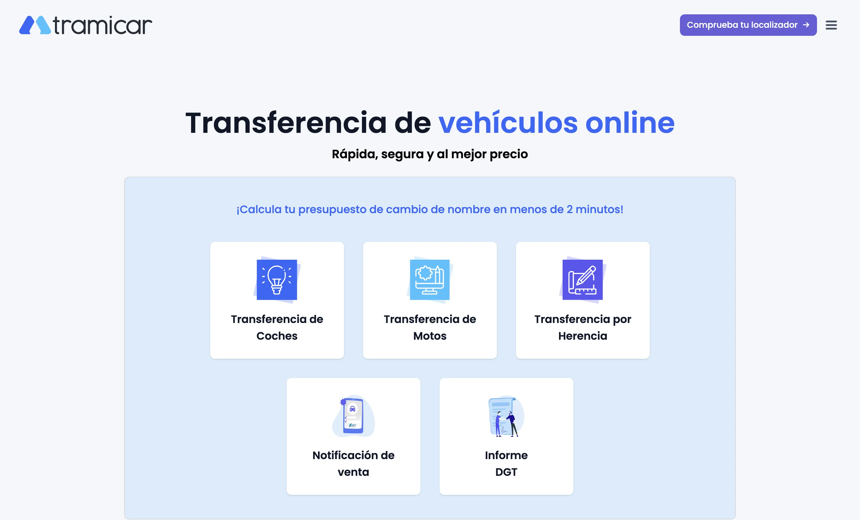 Captura de Tramicar.es